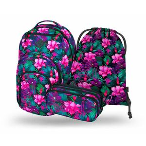 Baagl 3 SET Coolmate Paradise: batoh, penál, sáček obraz