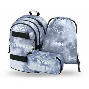 Baagl 3 SET Skate NASA Grey: batoh, penál, sáček obraz