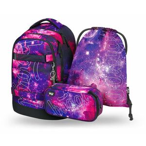 Baagl SET 3 Skate max Galaxy: batoh, penál, sáček obraz