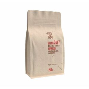 CrossCafe Pražírna Blend 24/7 70% Arabica 30% Robusta zrnková káva 250 g obraz