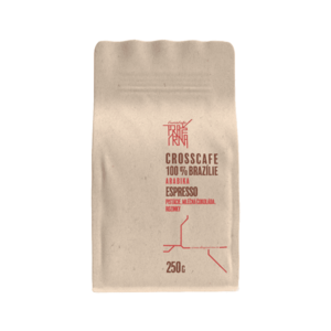 CrossCafe Pražírna 100% Brazil 100% Arabica zrnková káva 250 g obraz