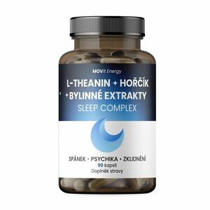 MOVit Energy Sleep Complex L-Theanin + hořčík + bylinné extrakty 90 kapslí obraz