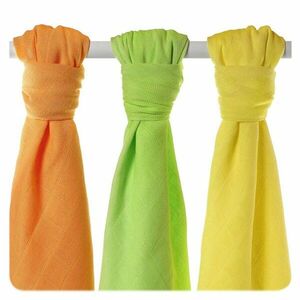 kikko Pleny bambusové Colours 70x70 (3 ks) – lime, lemon, orange obraz