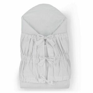 Petite&Mars Zavinovačka šněrovací Nurse s pevnou kokosovou vložkou Light Grey 75x75 cm obraz