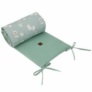 Eko Chránič do postýlky VELVET Dogs Mint 180x35 cm obraz