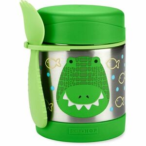 SKIP HOP Zoo Termoska na jídlo se lžičkou/vidličkou Krokodýl 325 ml, 3r+ obraz