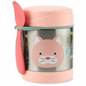 SKIP HOP Zoo Termoska na jídlo se lžičkou/vidličkou Kočka 325 ml, 3r+ obraz