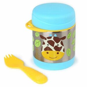 SKIP HOP Zoo Termoska na jídlo se lžičkou/vidličkou Žirafa 325 ml, 3r+ obraz