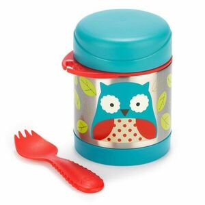 SKIP HOP Zoo Termoska na jídlo se lžičkou/vidličkou Sovička 325 ml, 3r+ obraz