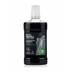 ECODENTA Extra bělicí ústní voda s černým dřevěným uhlím 500 ml obraz