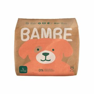 Bambe Ekologické plenky vel. L 9–⁠⁠⁠⁠⁠⁠14 kg 34 ks obraz