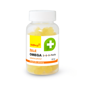 Wolfberry Omega 3, 6, 9+perila želé s jablečnou příchutí 60 ks obraz