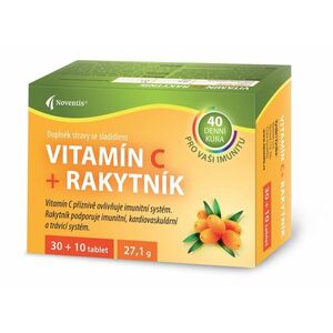 Noventis Vitamín C s rakytníkem 30+10 tablet obraz