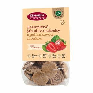 Zemanka BIO Bezlepkové jahodové sušenky s pohankovou moukou 100 g obraz