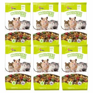 Akinu Kompletní menu krmivo pro malé hlodavce 6 x 1 kg obraz