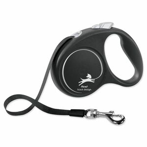 Flexi Black Design S popruh 5m černá do 15kg obraz