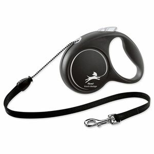 Flexi Black Design M lanko 5m černá do 20kg obraz