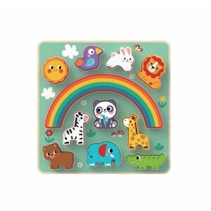 2Kids Toys Balanční puzzle se zvířátky 2v1 12 ks obraz
