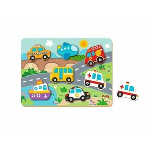 2Kids Toys Vkládací puzzle Doprava 8 ks obraz