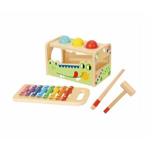 2Kids Toys Zatloukačka a xylofon Krokodýl 7 ks obraz