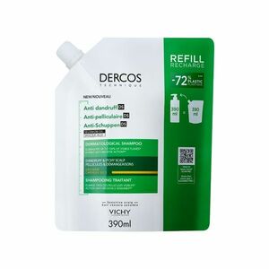Vichy Dercos Šampon proti lupům na suché vlasy náhradní náplň 390 ml obraz