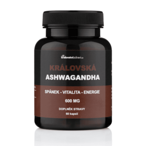 Království zdraví Královská Ashwagandha 600 mg, extrakt z Ašvagandy s 5 % withanolidů, 60 kapslí obraz