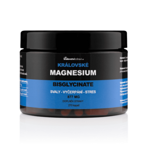 Království zdraví Královské Magnesium Bisglycinate 877 mg + (Vitamín B6), 270 veg. kapslí obraz