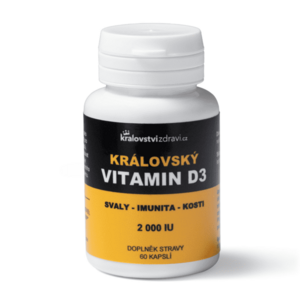 Království zdraví Královský Vitamin D3, 2000 IU, 60 rostlinných kapslí obraz