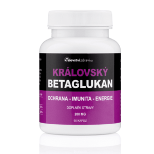 Království zdraví Královský Betaglukan 200 mg + (Vitamín C + D), 90 veg. kapslí obraz