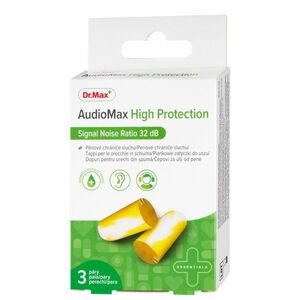 Dr. Max AudioMax High Protection 32 dB pěnové chrániče sluchu 3 páry obraz