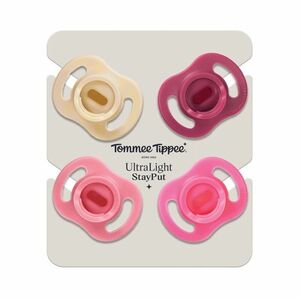 Tommee Tippee Silikonový Dudlík Ultralight Girl 6–⁠⁠⁠⁠⁠⁠18m 4 ks obraz