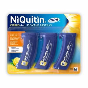 Niquitin mini Citrus 4 mg 3x20 lisovaných pastilek obraz