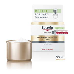 Eucerin Hyaluron-Filler + Elasticity noční krém proti vráskám 50 ml náhradní náplň obraz
