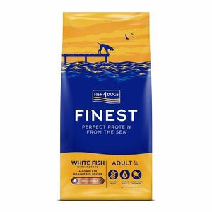 Fish4Dogs Granule malé pro dospělé psy Finest bílá ryba s brambory 6 kg, 1+ obraz