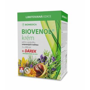Biomedica Biovenol krém 2x200 ml + konopný krém na ruce 100 ml obraz