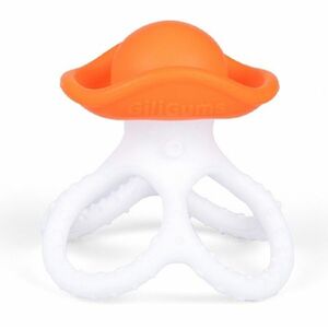 GiliGums Zklidňující silikonové kousátko Chobotnice, oranžové obraz