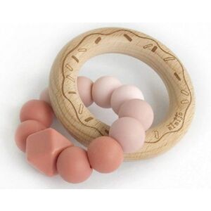 Mimijo Silikonové kousátko Donut Scarlett růžově/pudrové obraz