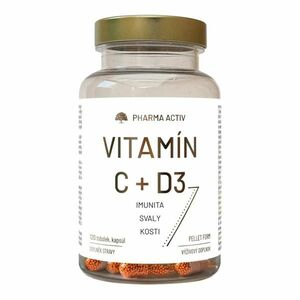 Pharma Activ Vitamín C + D3 120 tobolek obraz