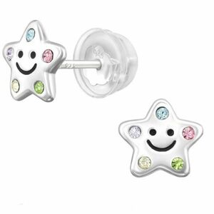 SILVER Dětské stříbrné náušničky Star Smile premium obraz