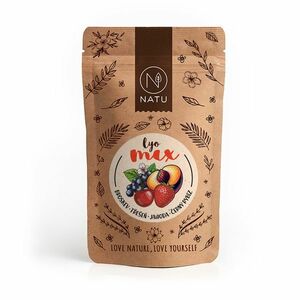 NATU Lyo mix broskev & třešeň & jahoda & černý rybíz 40 g obraz