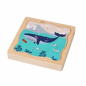 Adam Toys Dřevěné vrstvené puzzle Antarktida obraz
