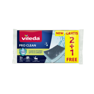 Vileda Pro Clean houbička 2+1 ks obraz