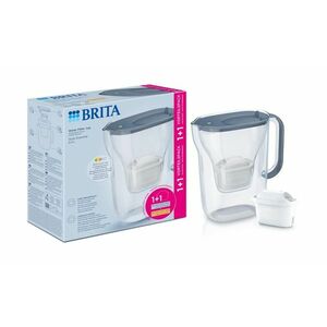 BRITA Style Essential 2, 4 l filtrační konvice šedomodrá + 2 filtry na tvrdou vodu obraz