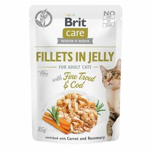 Brit Care Cat Fillets in Jelly with Fine Trout & Cod 85 g obraz
