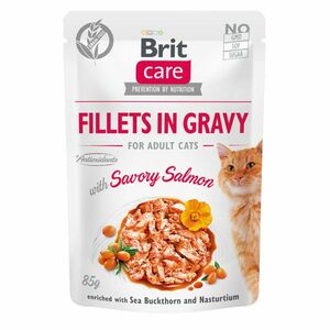 Brit Care Cat Fillets in Gravy with Savory Salmon 85 g obraz