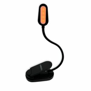 Lunesto LED Lampička na čtení bez modré složky CLIP-ON 1 ks černá obraz
