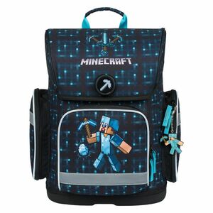 Baagl Školní aktovka Ergo Minecraft Blue Axe obraz