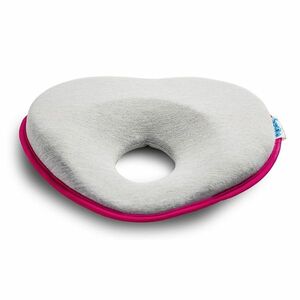 SENSILLO Ergonomický, tvarující polštářek pro miminko - šedý, růžový obraz
