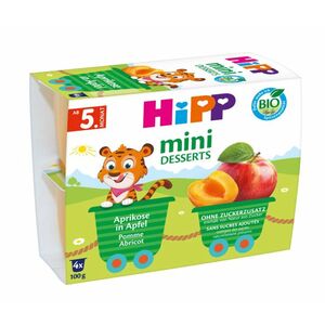 Hipp BIO Mini dezert Jablka s meruňkami 4x100 g obraz