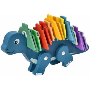 Adam Toys Edukační hračka puzzle s čísly - Dinosaurus - modrý obraz